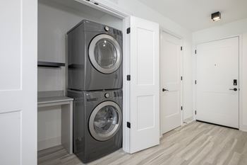Full-size, in-suite washers and dryers